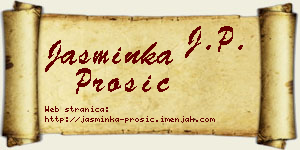 Jasminka Prošić vizit kartica